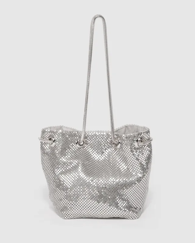 Silver Destiny Pouch Bag sold by Collete Hayman