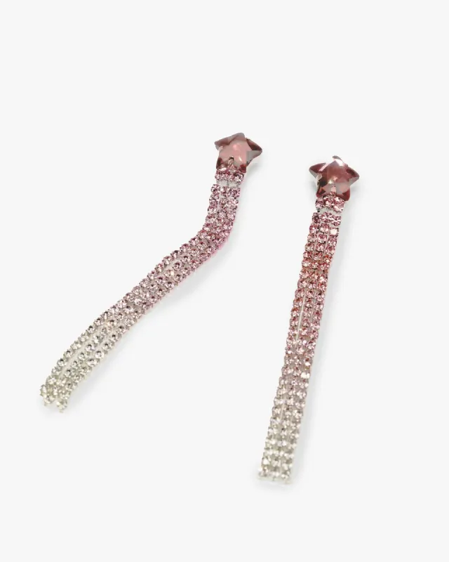 Pink Star Ombre Tassel Earrings sold by Collete Hayman