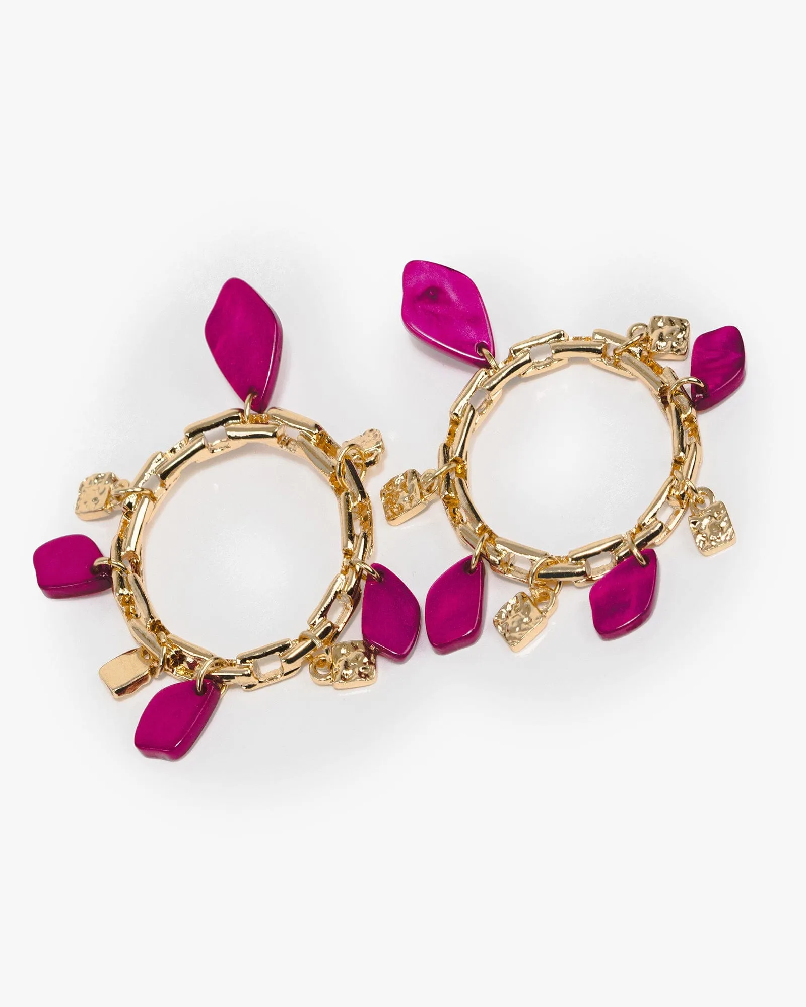 Pink Chain Link Acrylic Earrings sold by Collete Hayman product image thumbnail 2