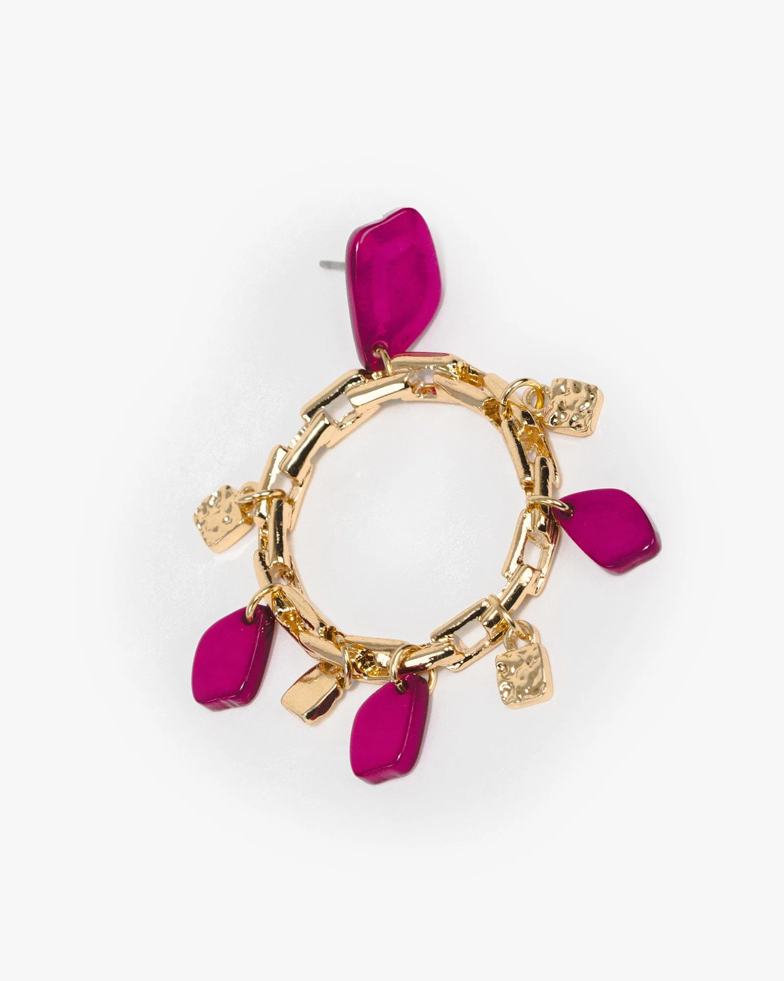 Pink Chain Link Acrylic Earrings sold by Collete Hayman product image thumbnail 3