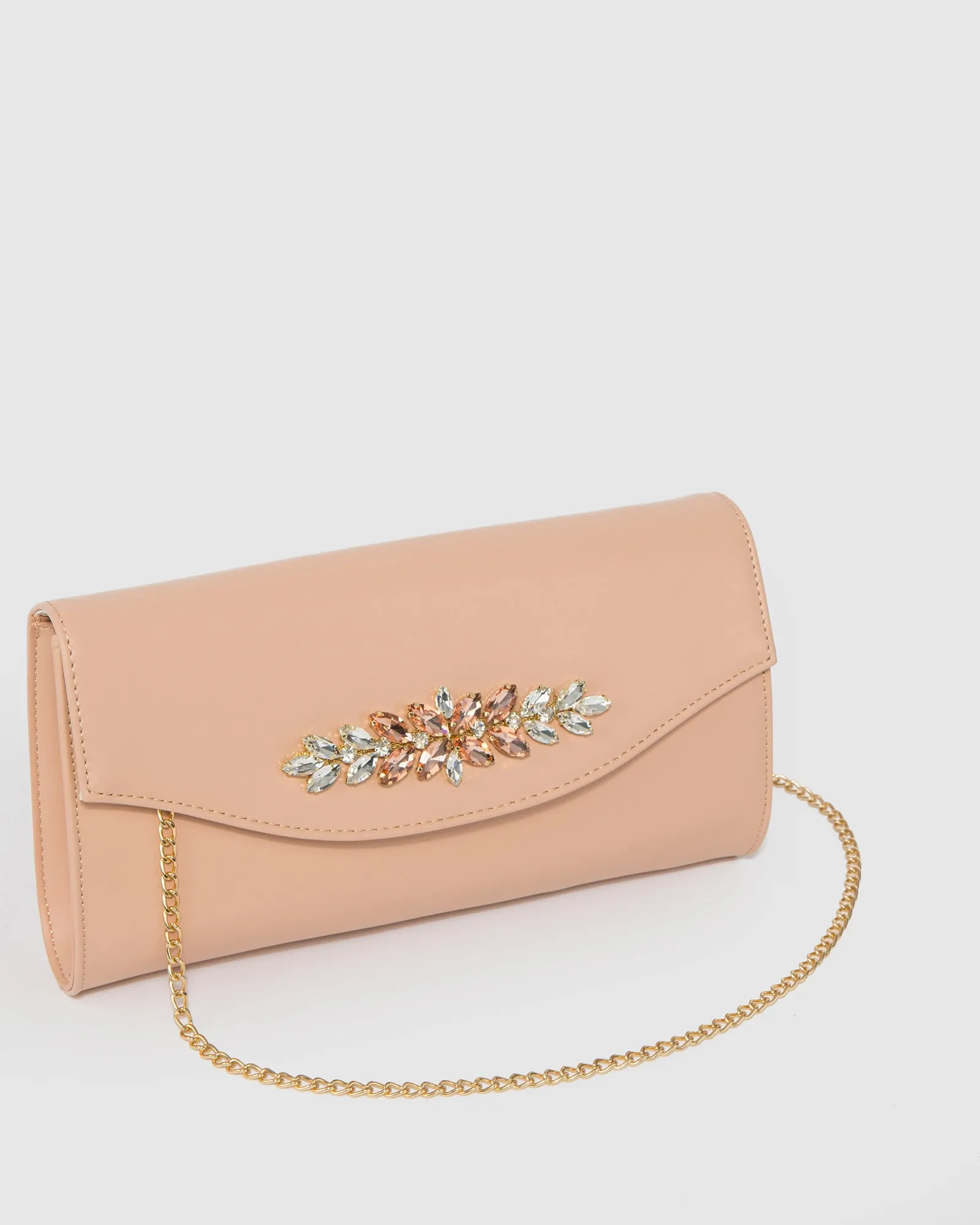 Natural Rosina Crystal Hardware Clutch Bag sold by Collete Hayman product image thumbnail 2