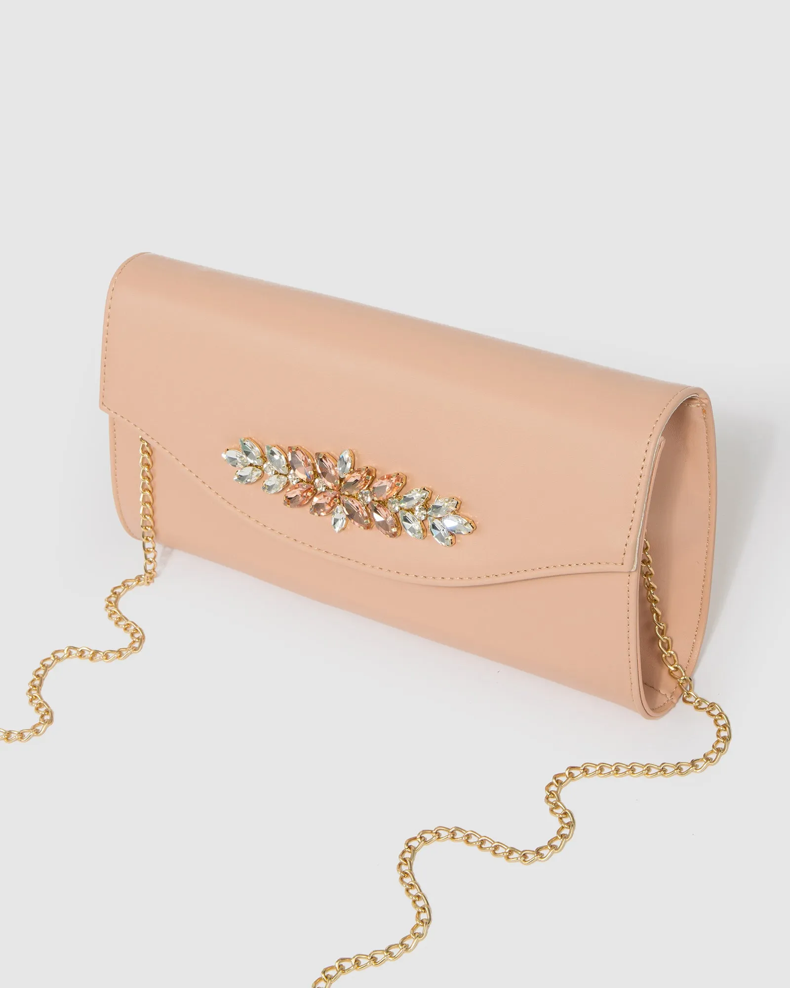 Natural Rosina Crystal Hardware Clutch Bag sold by Collete Hayman product image thumbnail 4