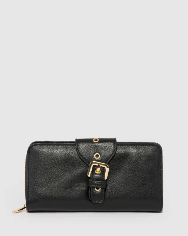 Black Blake Buckle Wallet sold by Collete Hayman