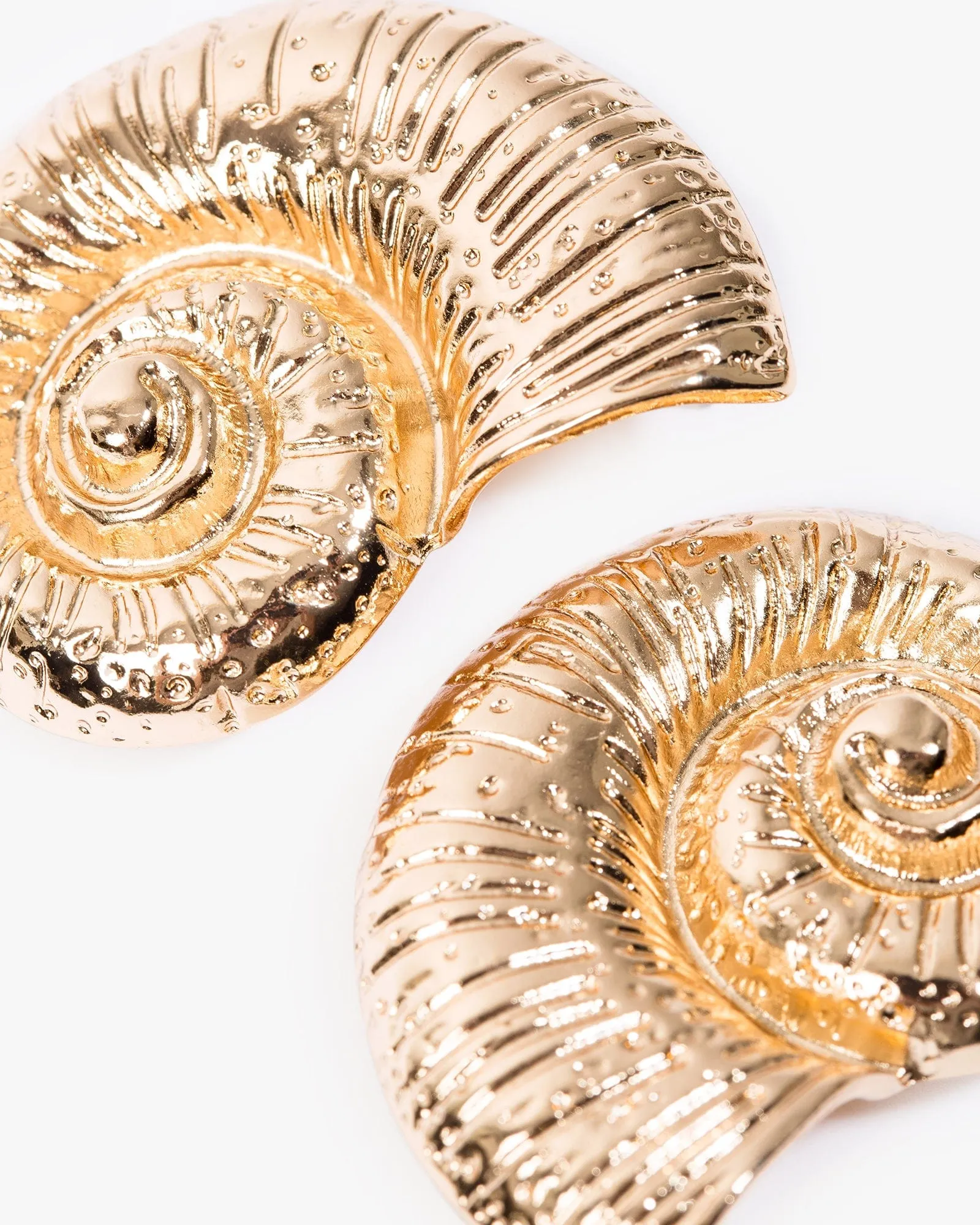 Gold Swirl Beach Icon Stud Earrings sold by Collete Hayman product image thumbnail 2