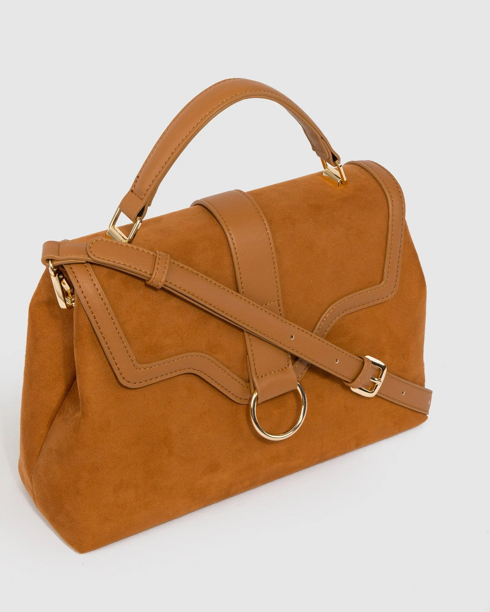 Brown Asma Ring Top Handle Bag sold by Collete Hayman product image thumbnail 2