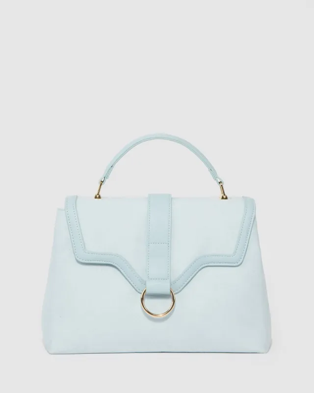 Blue Asma Ring Top Handle Bag sold by Collete Hayman