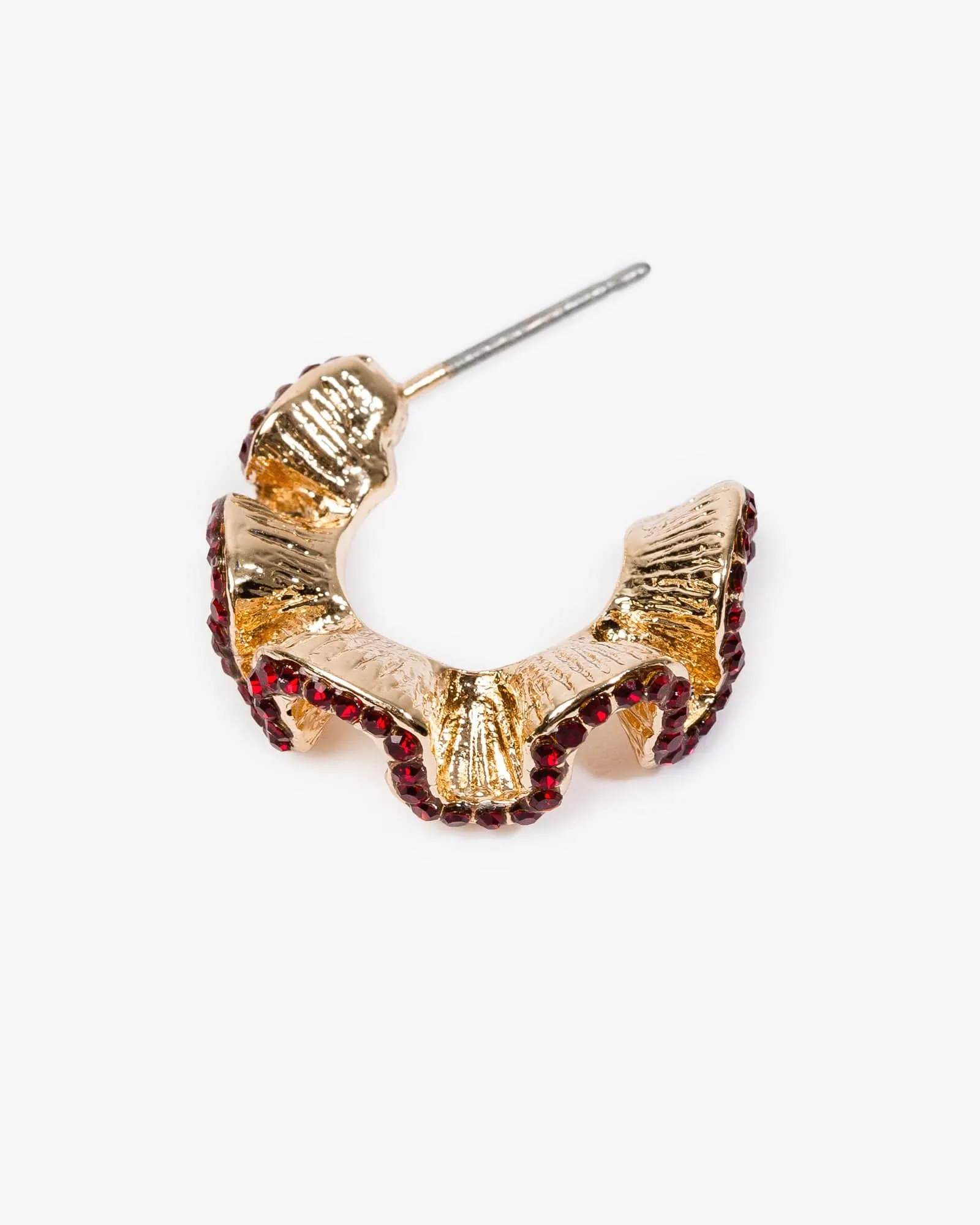 Gold Embellished Beach Motif Hoop Earrings sold by Collete Hayman product image thumbnail 2