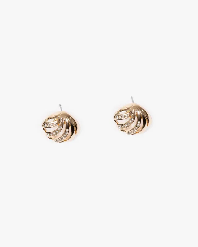 Gold Embellished Beach Icon Earrings sold by Collete Hayman