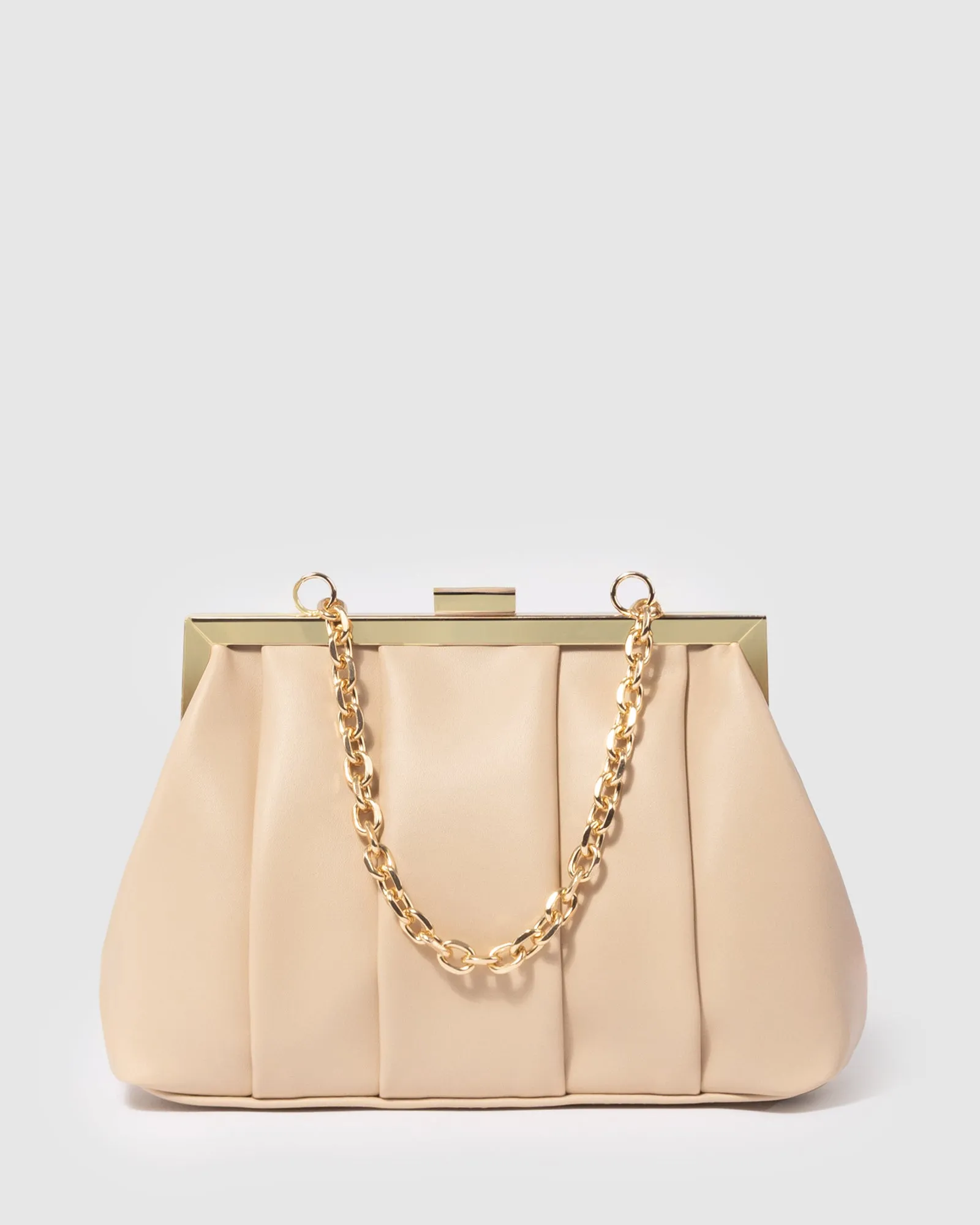 Natural Madison Frame Clutch Bag sold by Collete Hayman