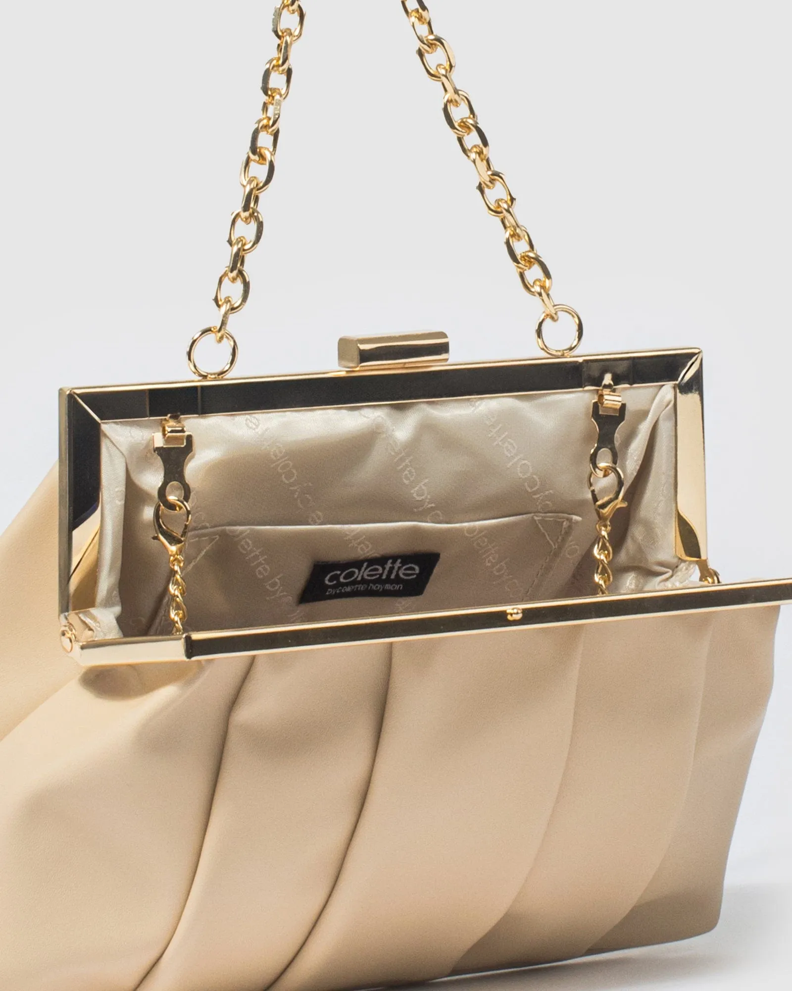 Natural Madison Frame Clutch Bag sold by Collete Hayman product image thumbnail 4