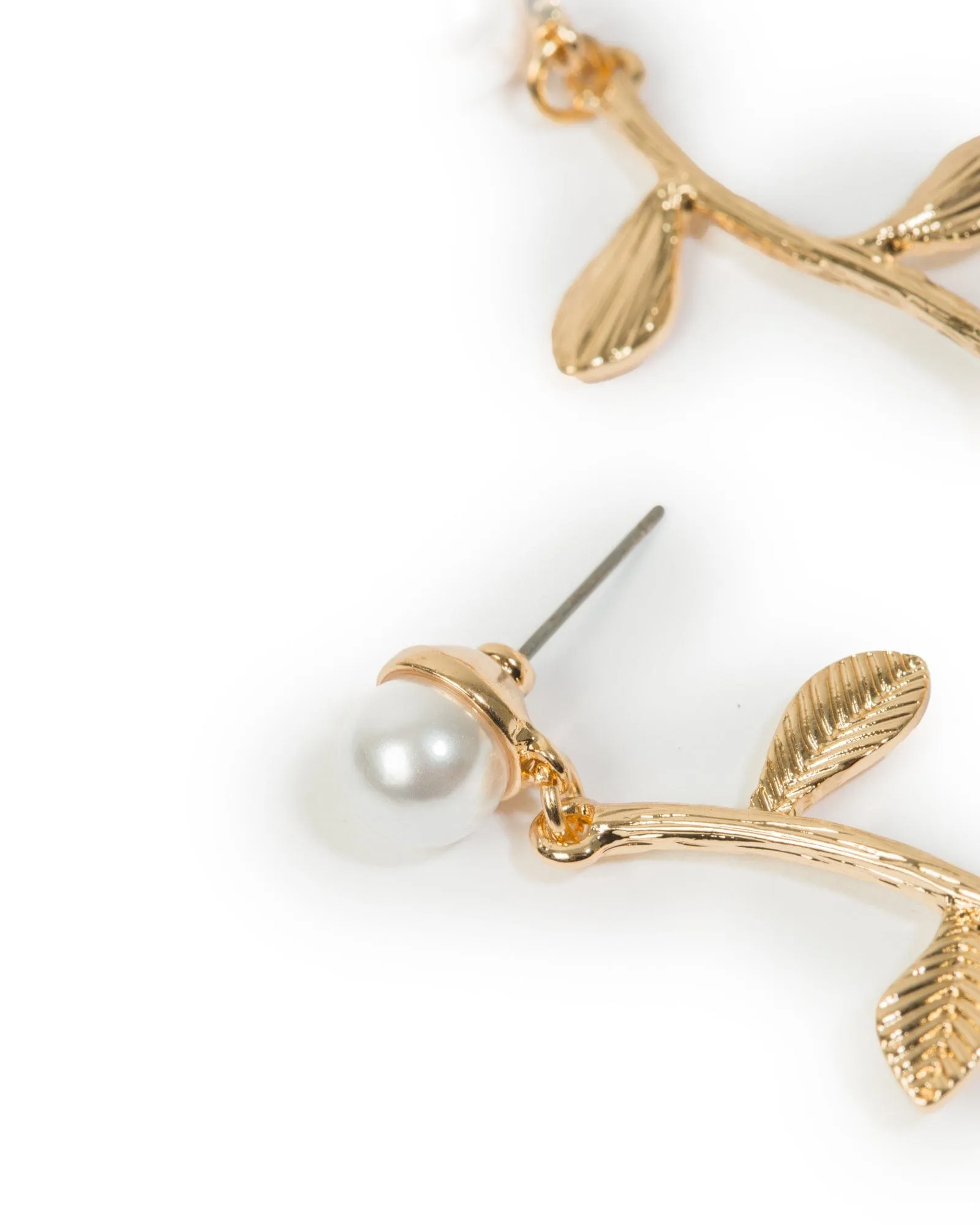 Gold Metal Reversed Rose Earrings sold by Collete Hayman product image thumbnail 5