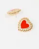 Red Heart Statement Stud Earrings sold by Collete Hayman