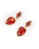 Red Double Tear Drop Earrings sold by Collete Hayman