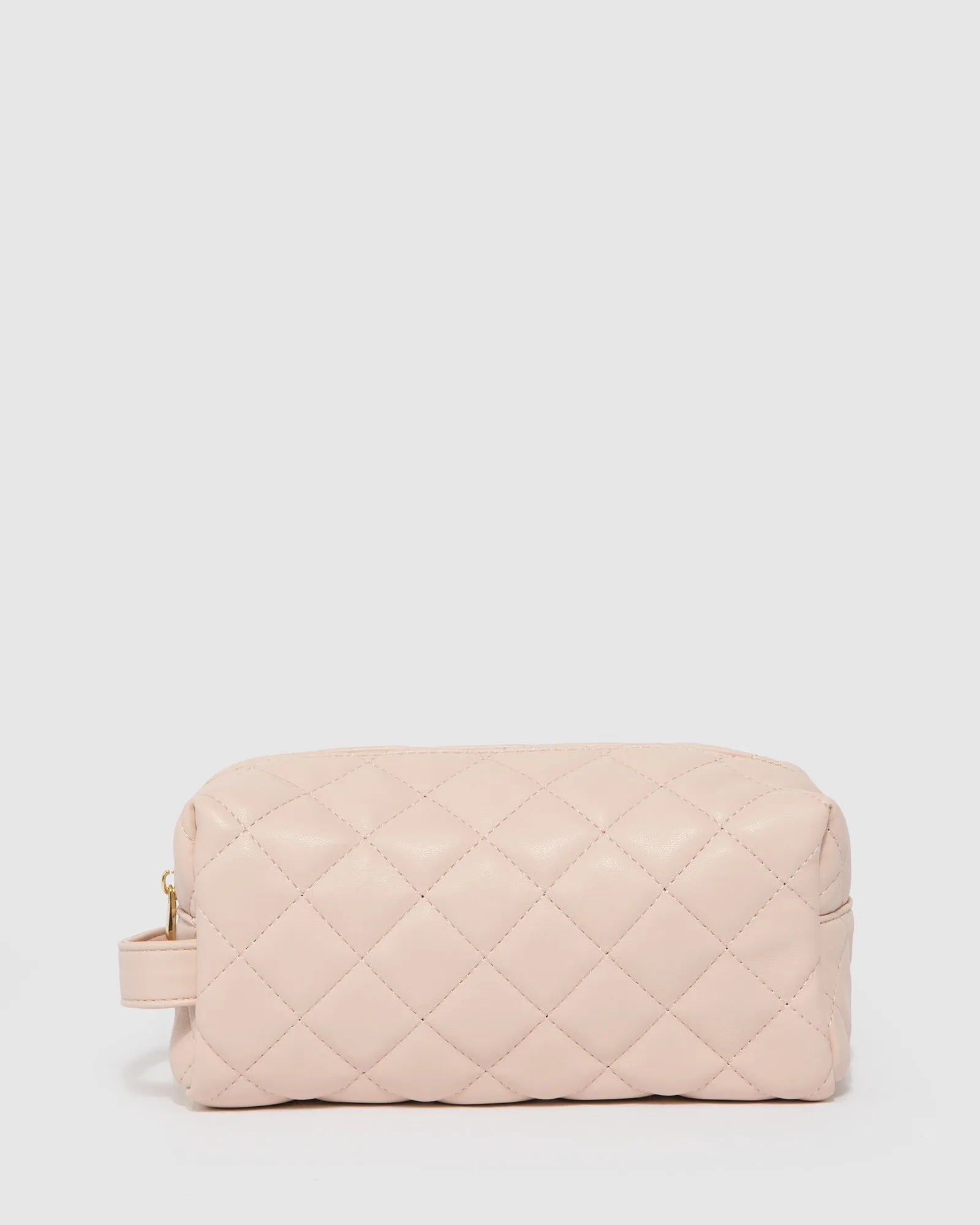 Pink Ella Quilted Soft Cosmetic Case sold by Collete Hayman