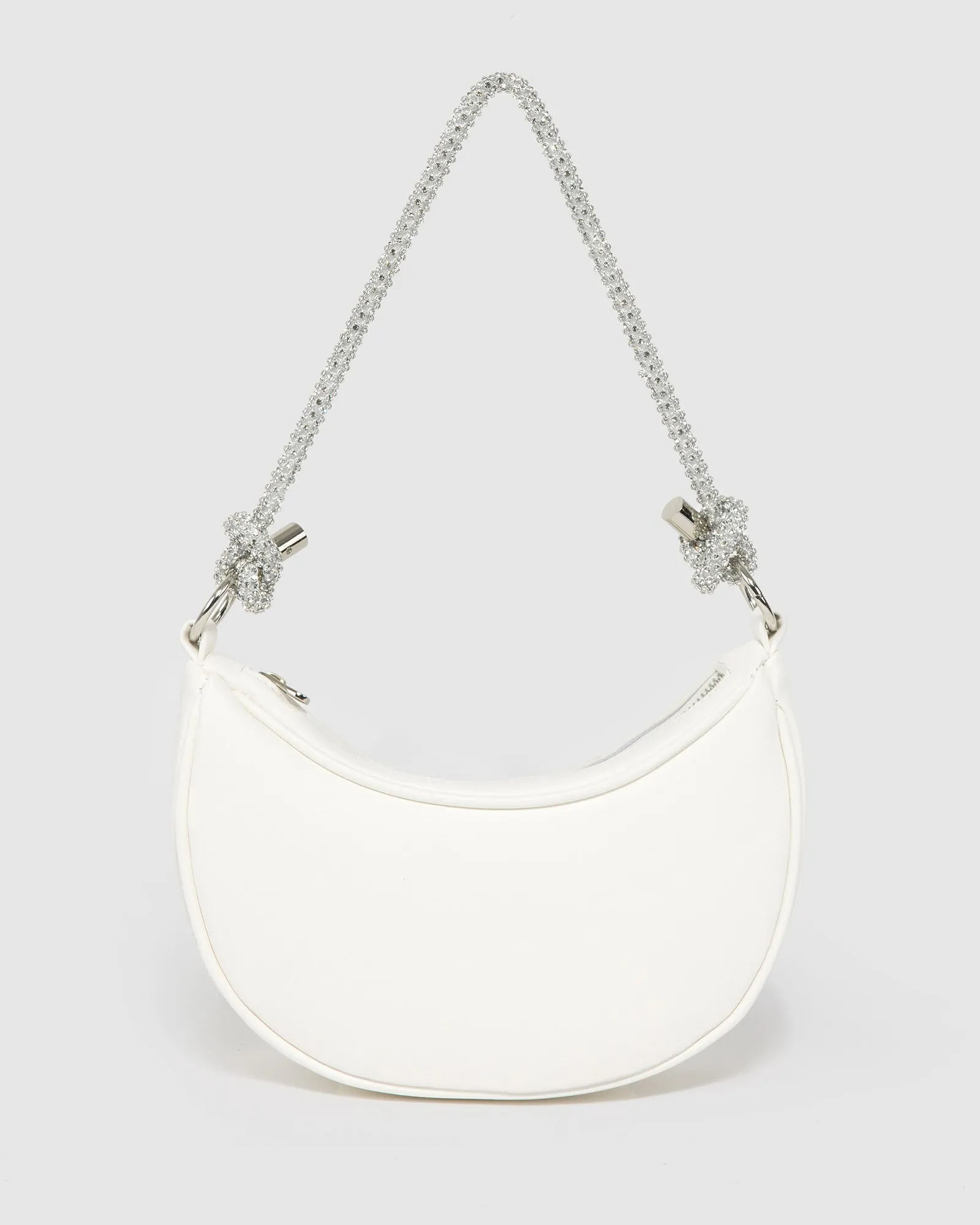 White Tarryn Crescent Shoulder Bag sold by Collete Hayman