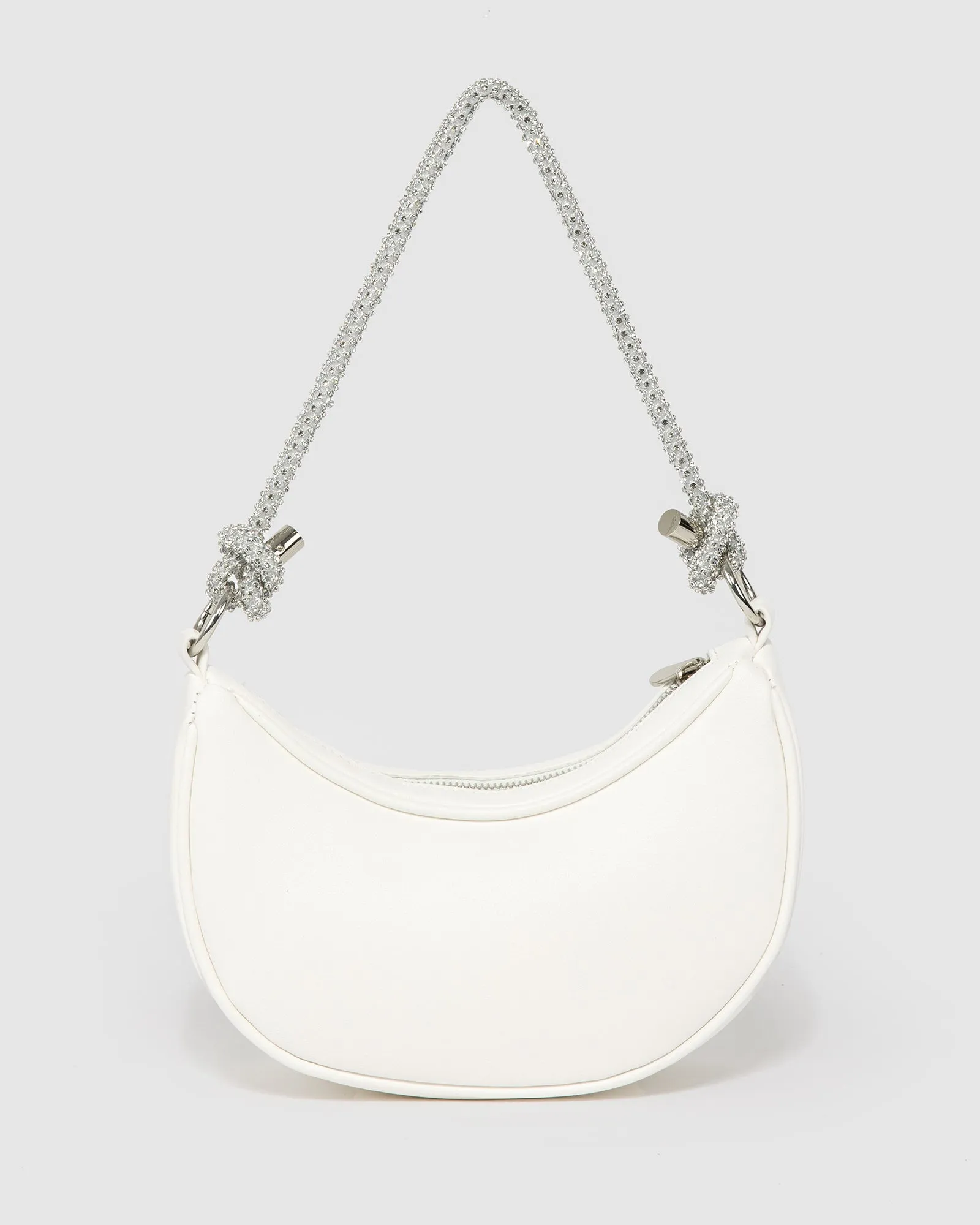 White Tarryn Crescent Shoulder Bag sold by Collete Hayman product image thumbnail 3