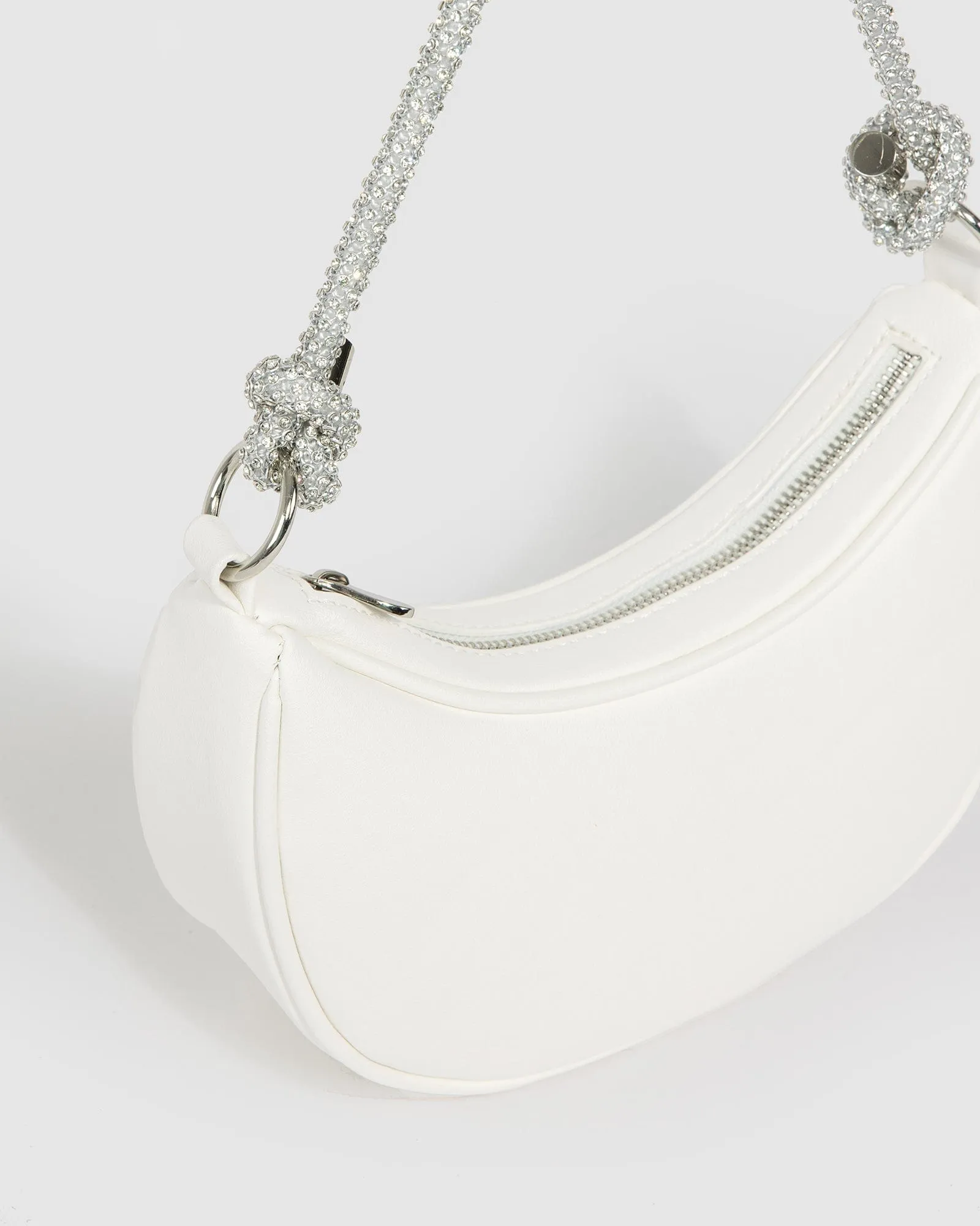 White Tarryn Crescent Shoulder Bag sold by Collete Hayman product image thumbnail 2