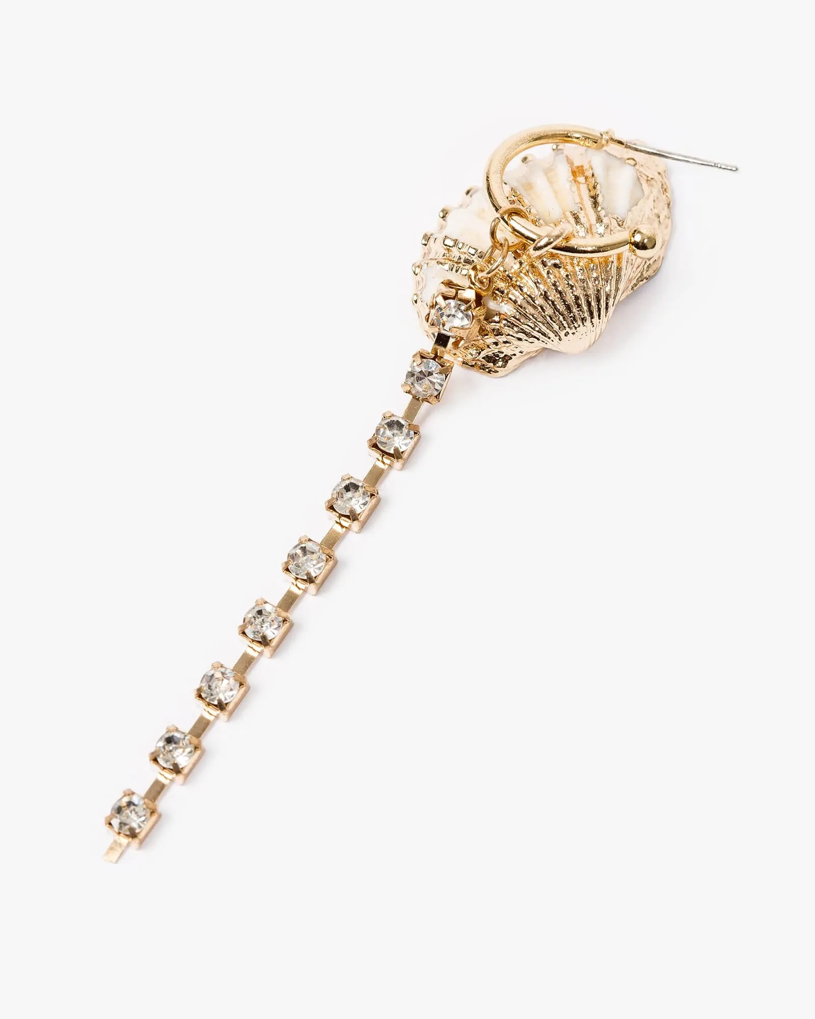 Gold Sea Icon Rhinestone Drop Earrings sold by Collete Hayman product image thumbnail 2