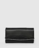 Black Quinn Fold Over Clutch Bag sold by Collete Hayman