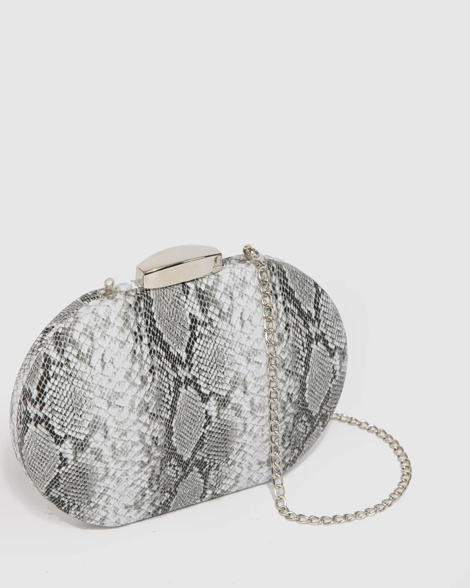 Snake Print Clover Hardcase Clutch Bag sold by Collete Hayman product image thumbnail 2