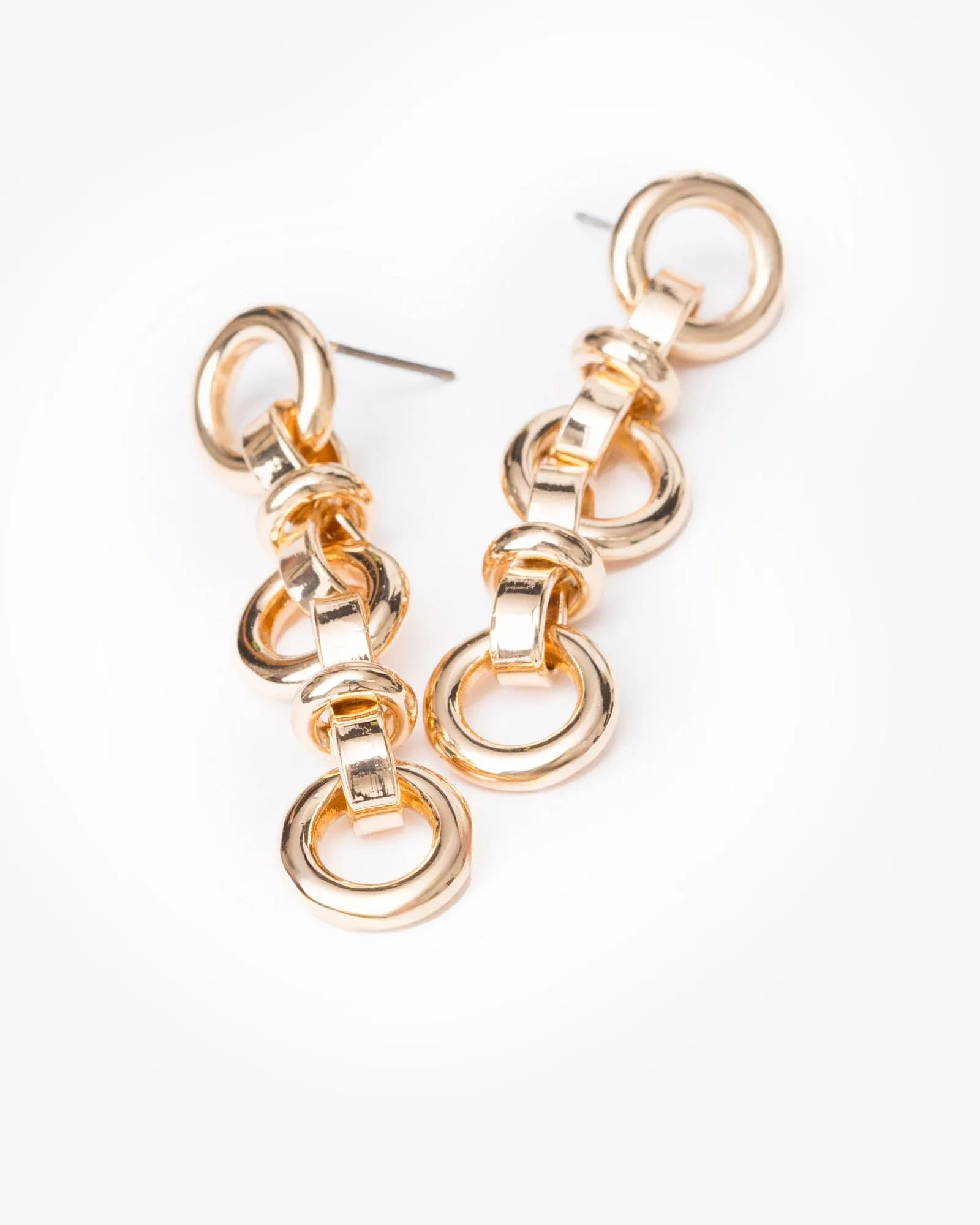 Gold Chain Link Drop Earrings sold by Collete Hayman product image thumbnail 2