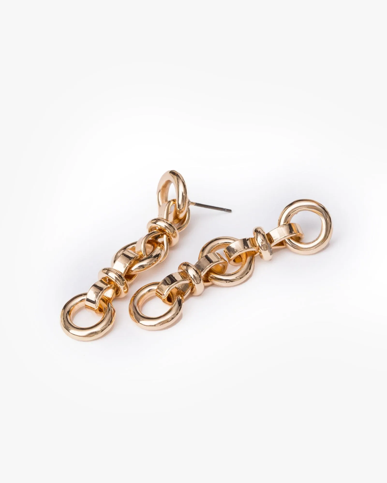 Gold Chain Link Drop Earrings sold by Collete Hayman