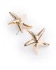Gold Starfish Statement Stud Earrings sold by Collete Hayman