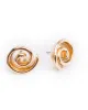Gold Spiral Statement Stud Earrings sold by Collete Hayman
