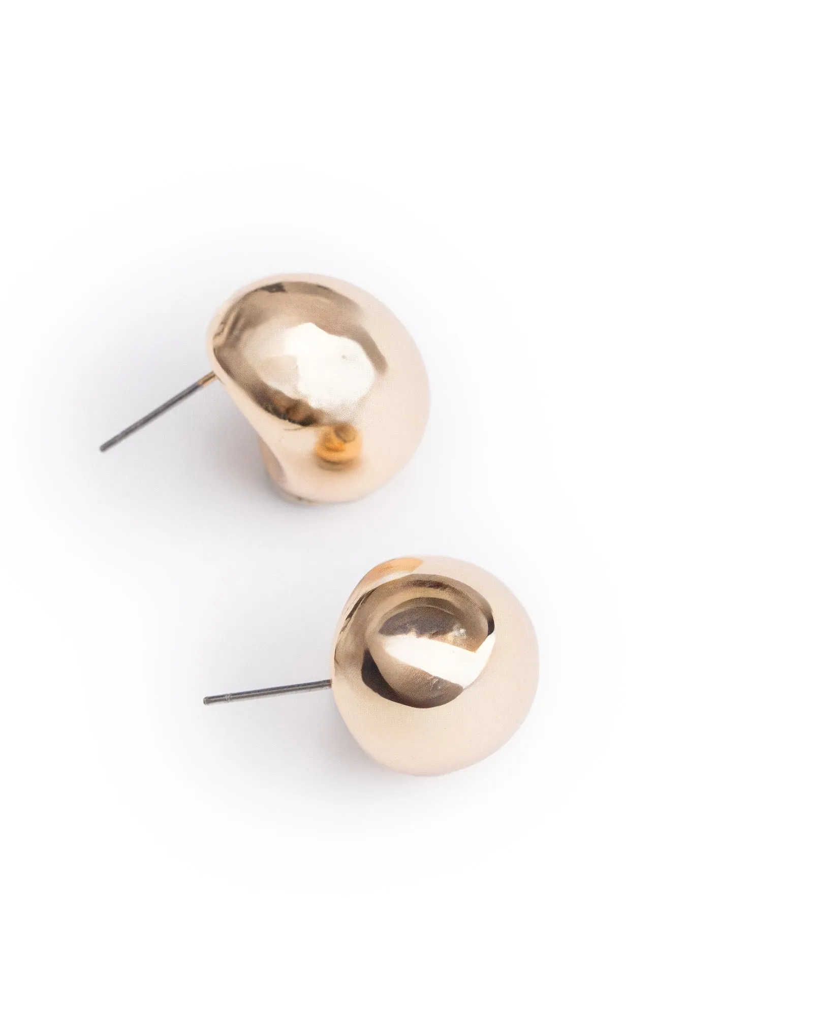Gold Chubby Drop Stud Earrings sold by Collete Hayman product image thumbnail 3