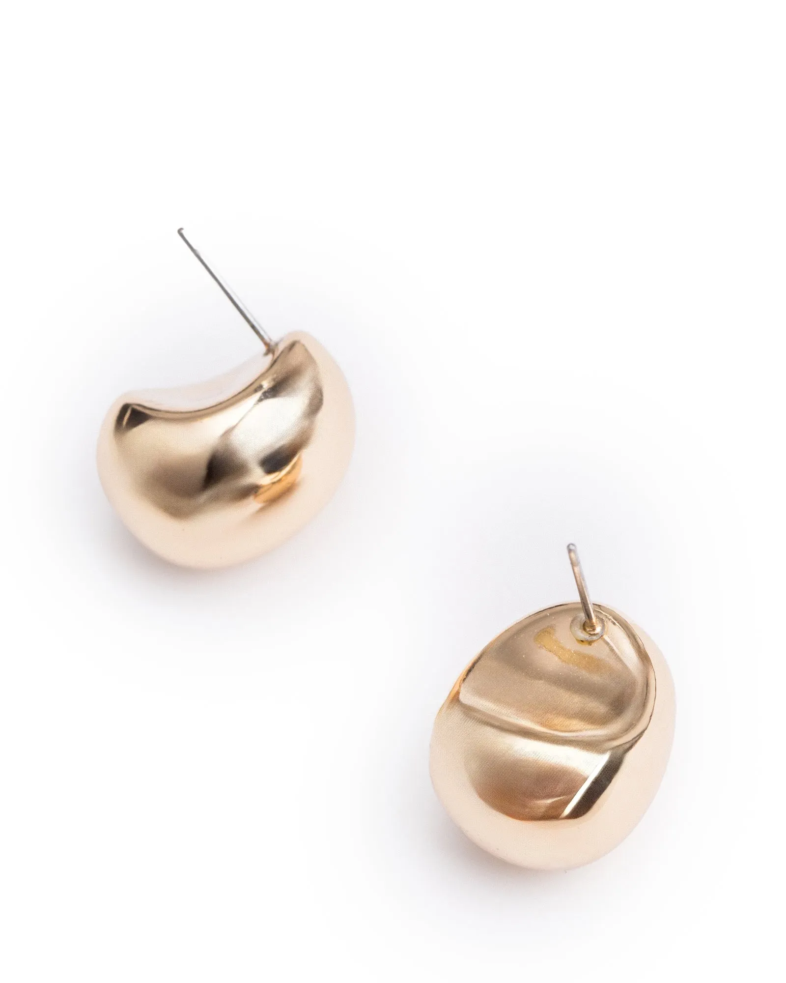 Gold Chubby Drop Stud Earrings sold by Collete Hayman