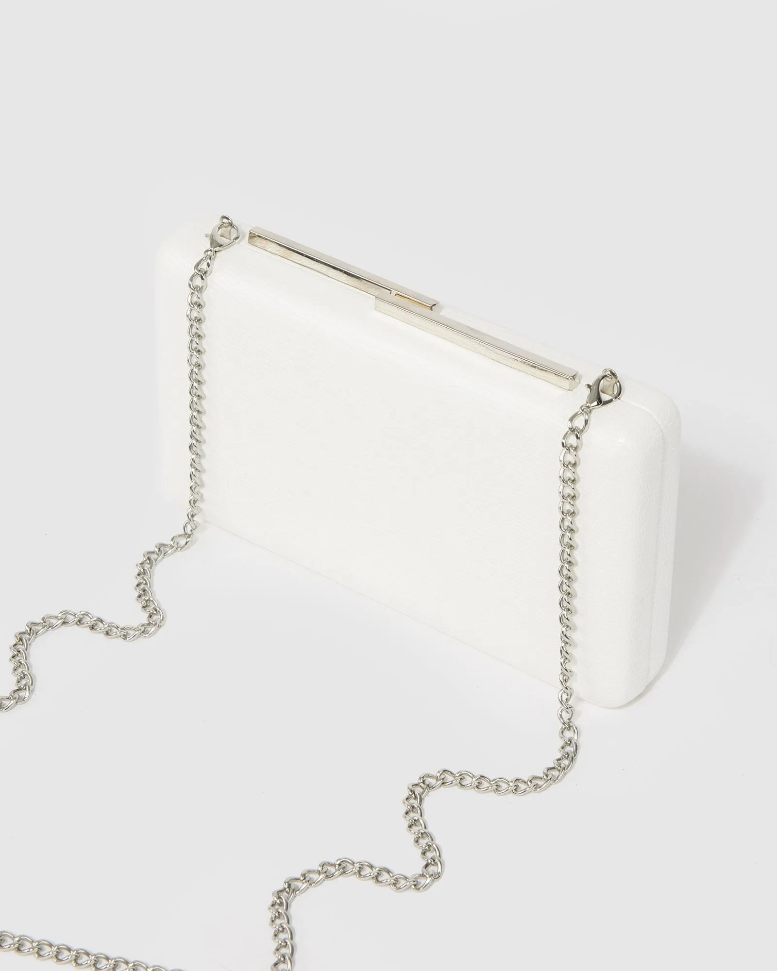 White Lulu Clutch Bag sold by Collete Hayman product image thumbnail 4