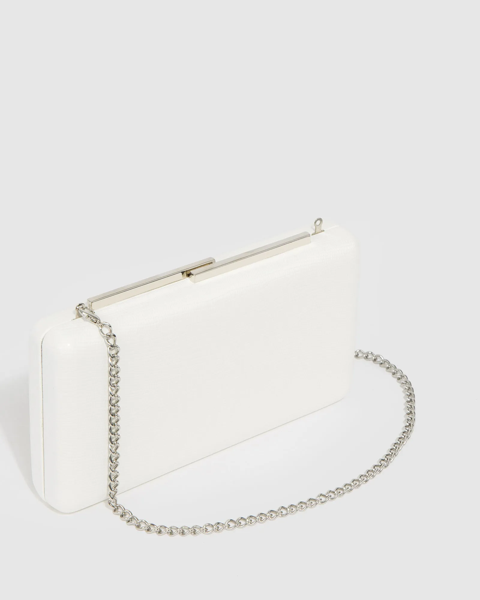 White Lulu Clutch Bag sold by Collete Hayman product image thumbnail 2