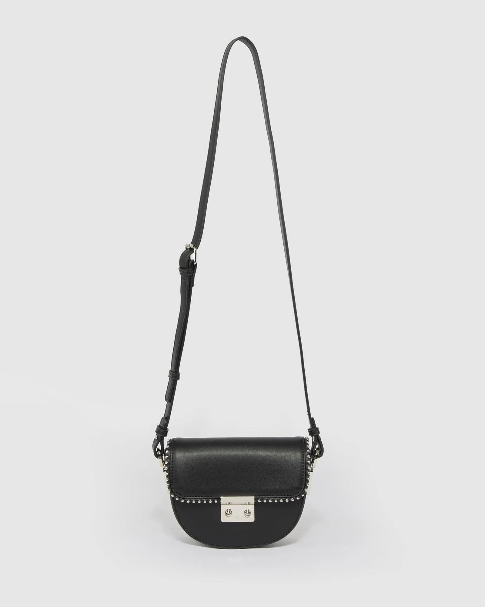 Black Clara Stud Saddle Bag sold by Collete Hayman product image thumbnail 3