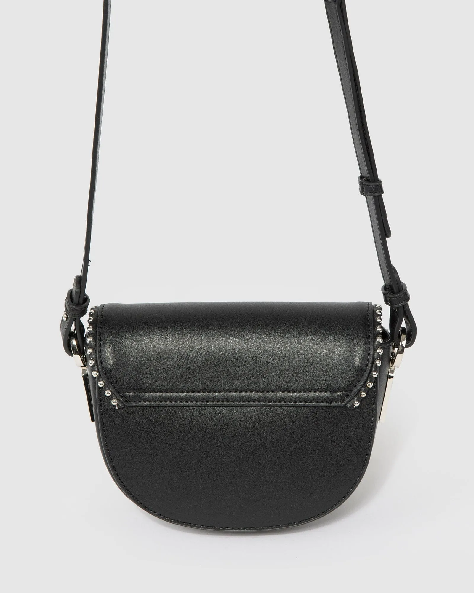 Black Clara Stud Saddle Bag sold by Collete Hayman product image thumbnail 4