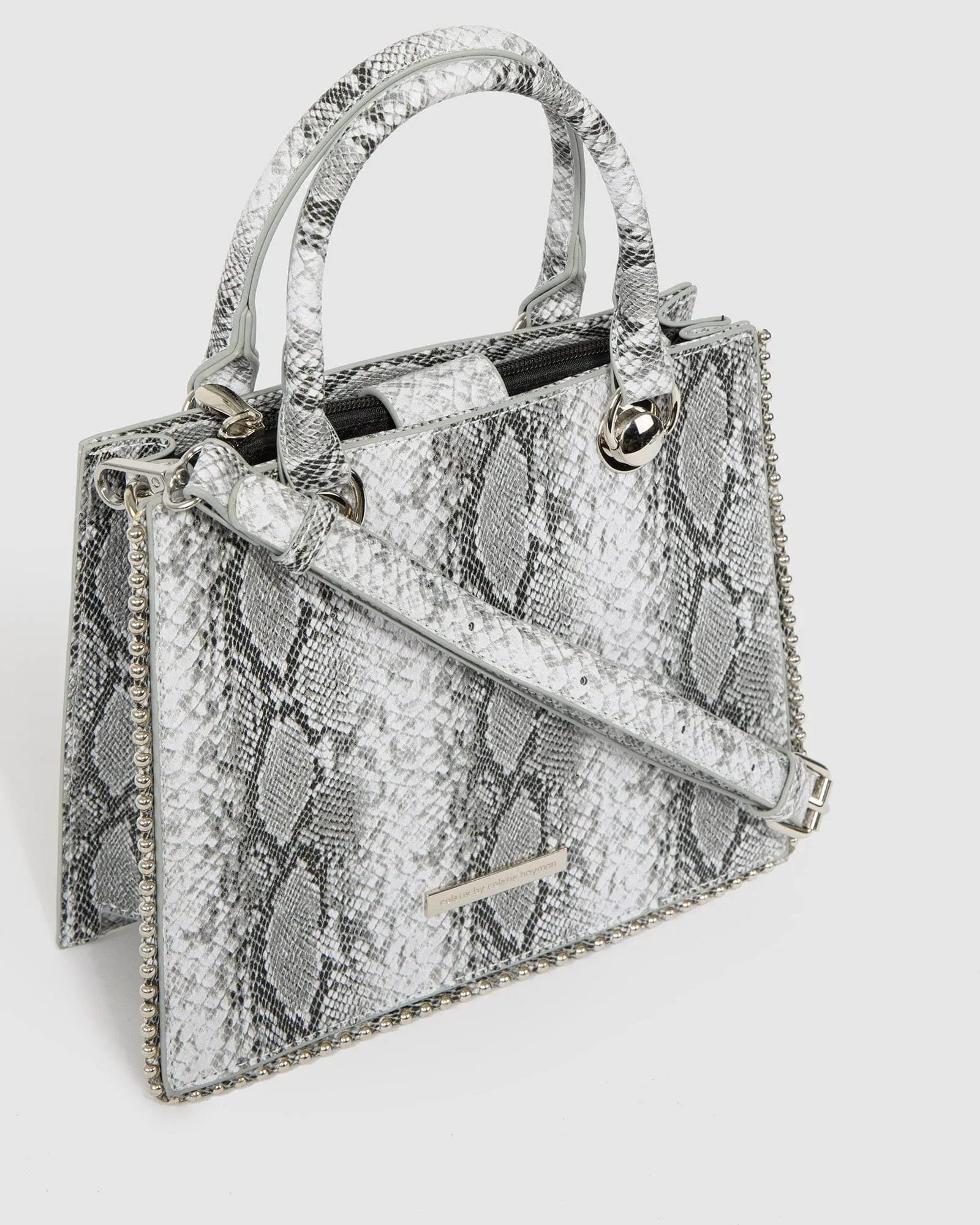 Snake Print Alina Stud Mini Tote Bag sold by Collete Hayman product image thumbnail 2
