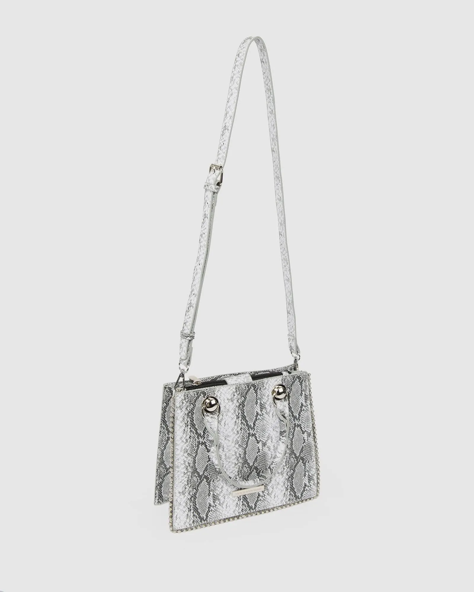 Snake Print Alina Stud Mini Tote Bag sold by Collete Hayman product image thumbnail 4