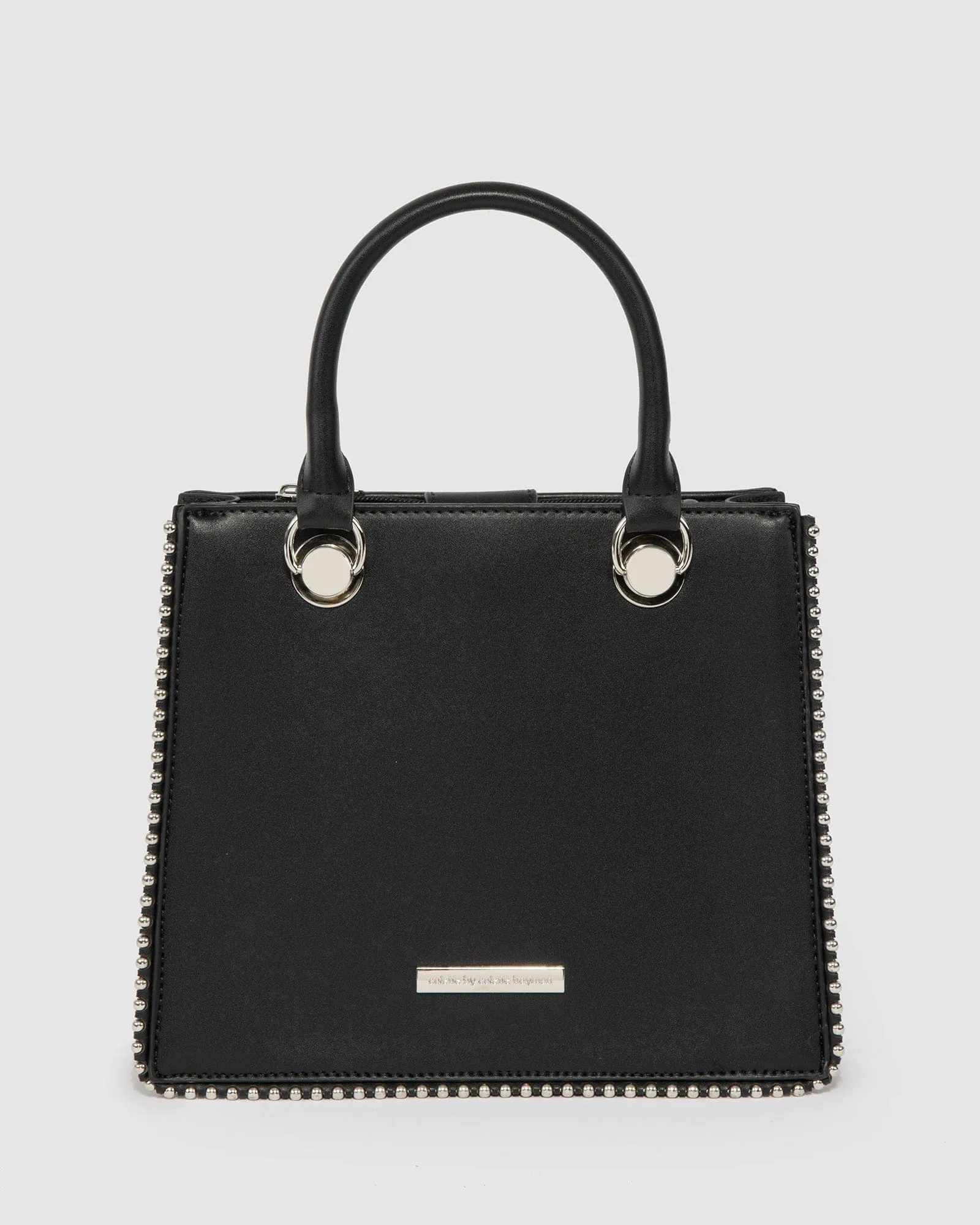 Black Alina Stud Mini Tote Bag sold by Collete Hayman