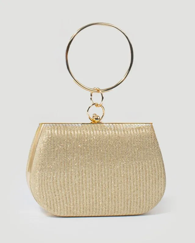 Gold Maeve Clutch Bag sold by Collete Hayman