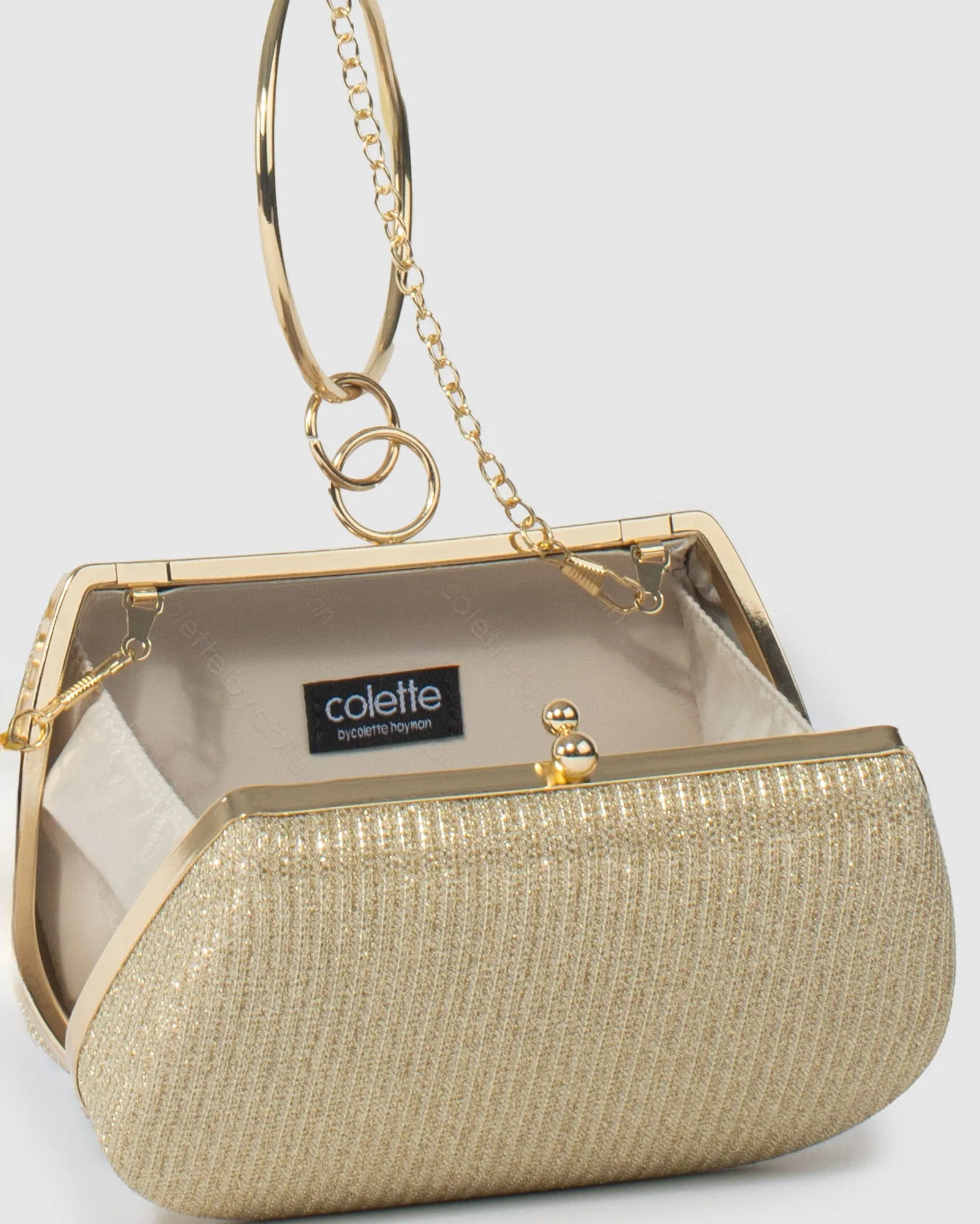 Gold Maeve Clutch Bag sold by Collete Hayman product image thumbnail 3