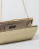 Gold Margot Hardcase Clutch Bag sold by Collete Hayman