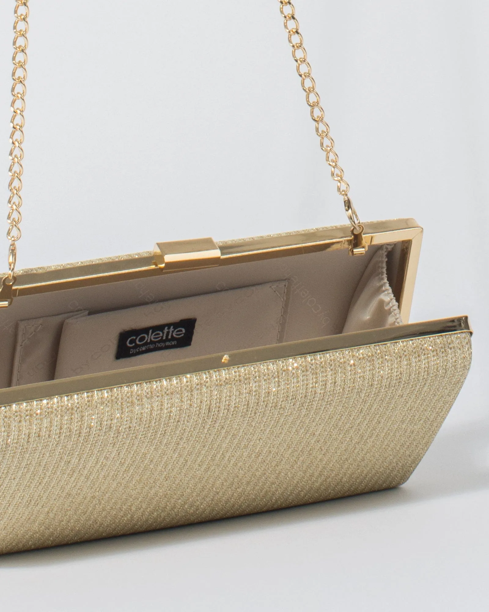 Gold Margot Hardcase Clutch Bag sold by Collete Hayman product image thumbnail 4