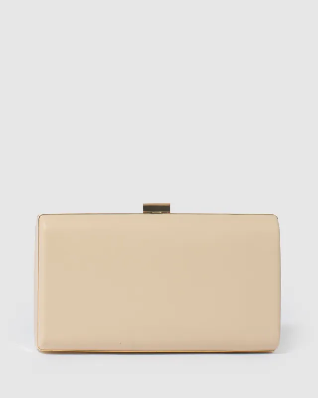 Natural Margot Hardcase Clutch Bag sold by Collete Hayman