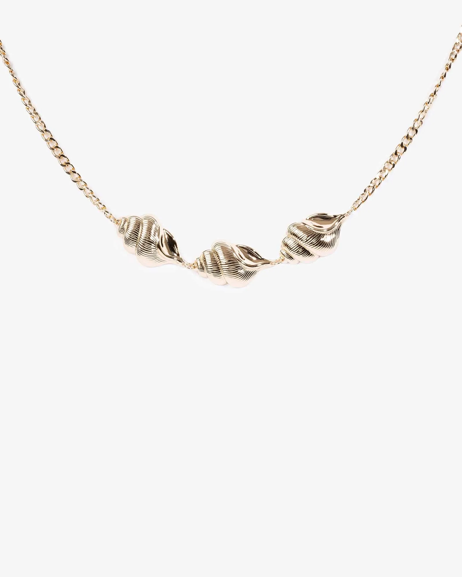 Gold Triple Beach Charm Necklace sold by Collete Hayman