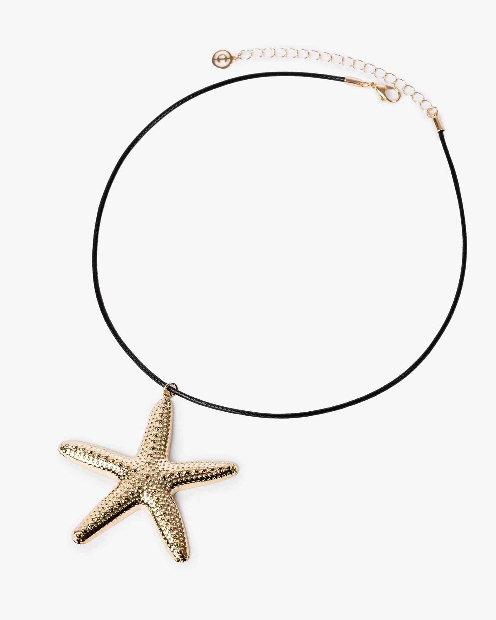 Gold Textured Starfish Motif Necklace sold by Collete Hayman product image thumbnail 2