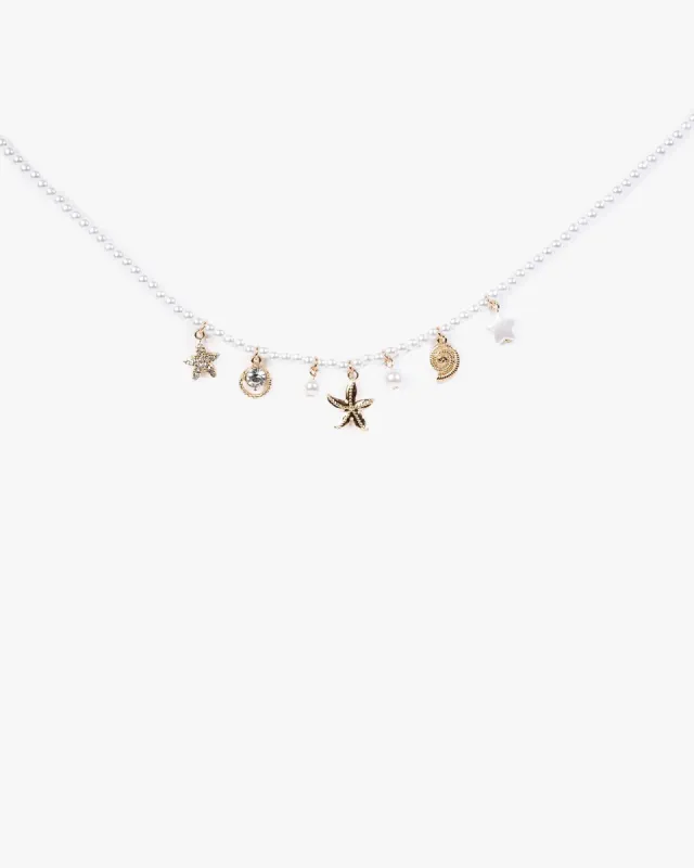 Pearl Sea Charm Detail Necklace sold by Collete Hayman