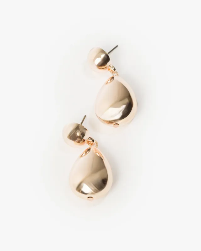 Rose Gold Sphere Drop Earrings sold by Collete Hayman