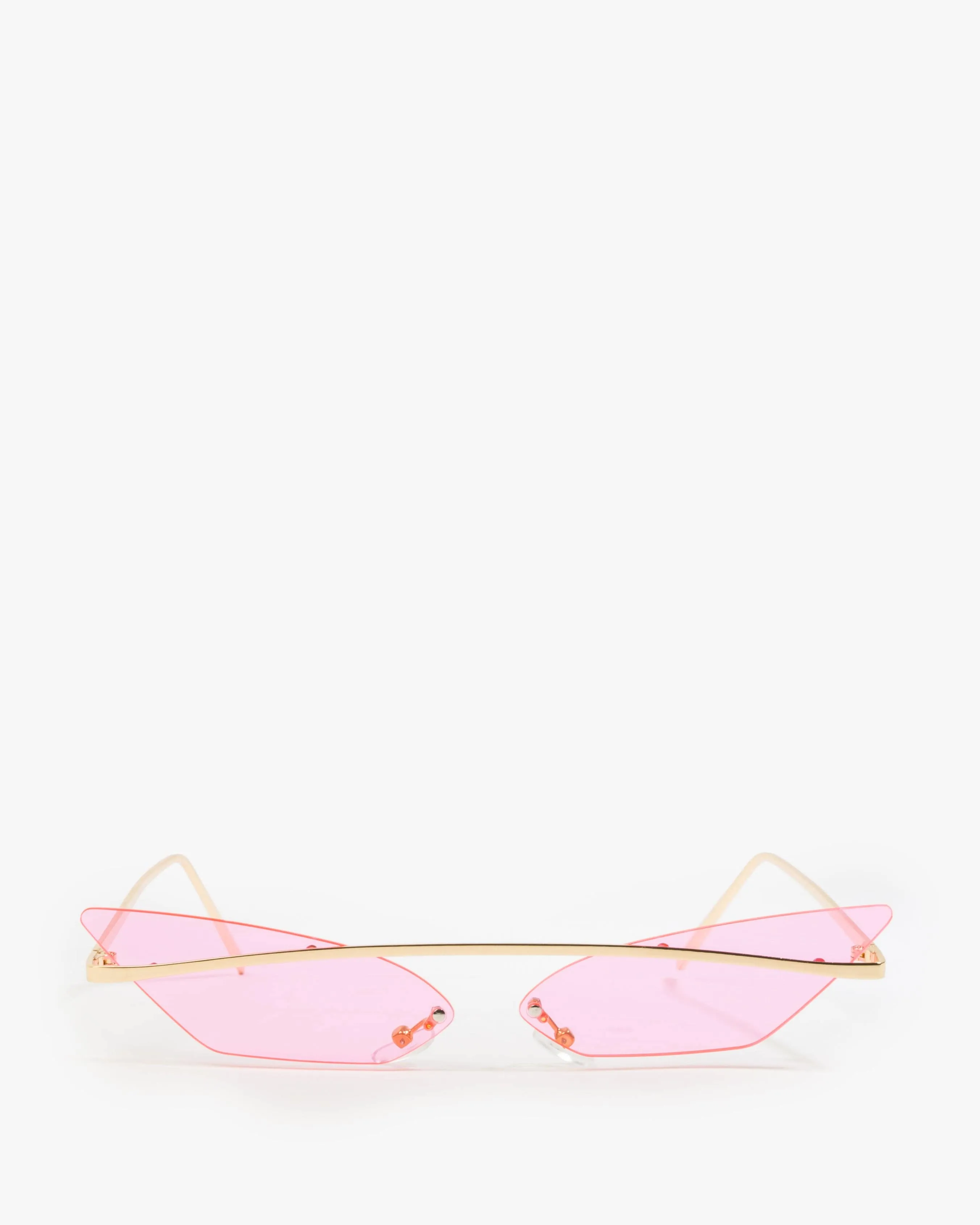 Pink Pointed Cat-Eye Metal Frame Sunglasses sold by Collete Hayman