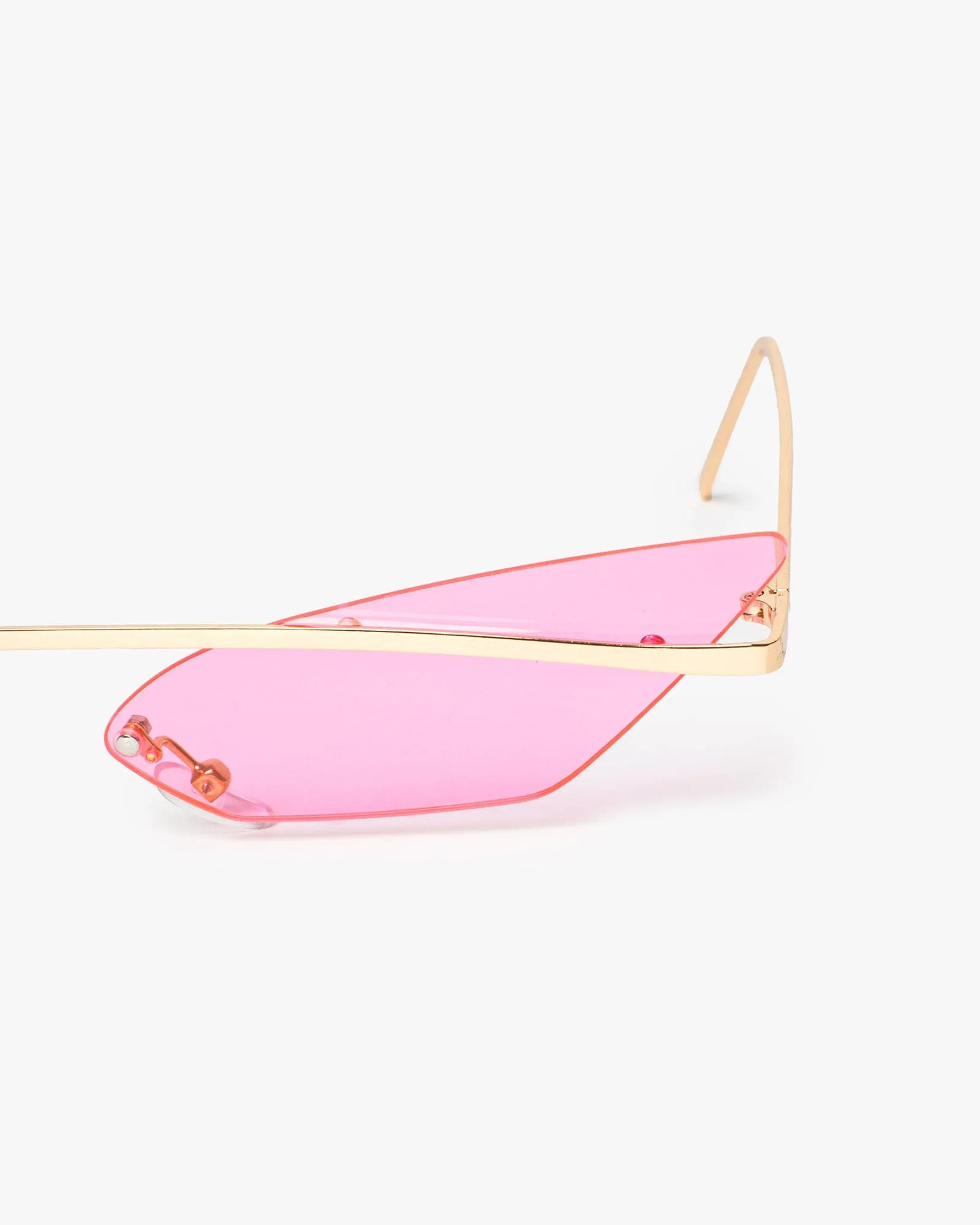 Pink Pointed Cat-Eye Metal Frame Sunglasses sold by Collete Hayman product image thumbnail 4
