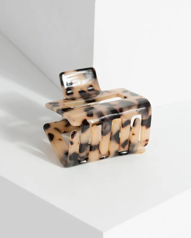Leopard Rectangle Hair Claw Clip sold by Collete Hayman