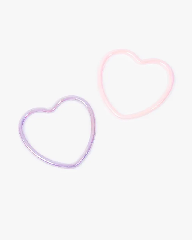 Multi Colour Heart Shape Bangle made by Collete Hayman